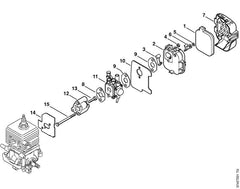STIHL 42291200607 - Carburetor C1Q-S112C