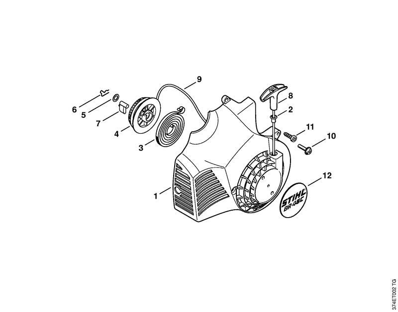 STIHL 42290801802 - Fan housing