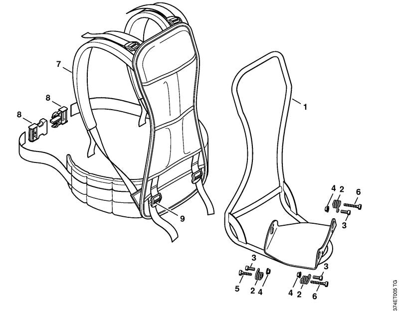 STIHL 41287188000 - Buckle