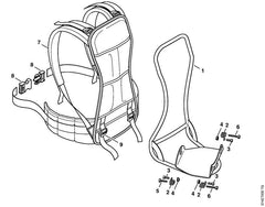 STIHL 41287188000 - Buckle