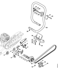 STIHL 42247917602 - Support