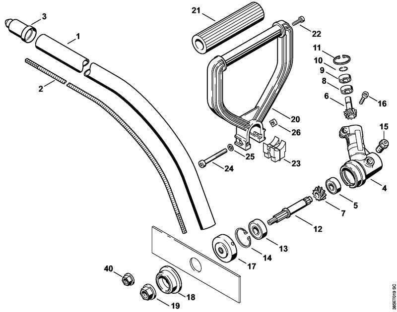 STIHL 41307912000 - Handle hose