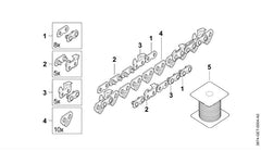 STIHL 38126606020 - Set of chain parts .404"