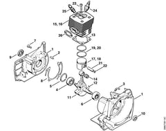 STIHL 41161490600 - Muffler gasket