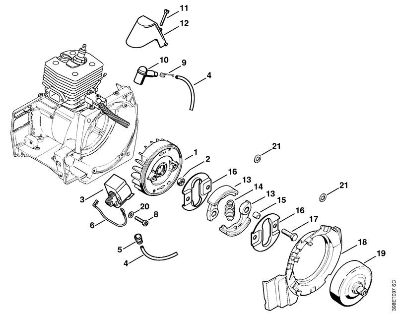 STIHL 00009971700 - Tension spring