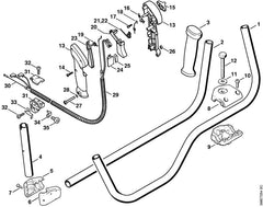 STIHL 41167910610 - Clamp, top