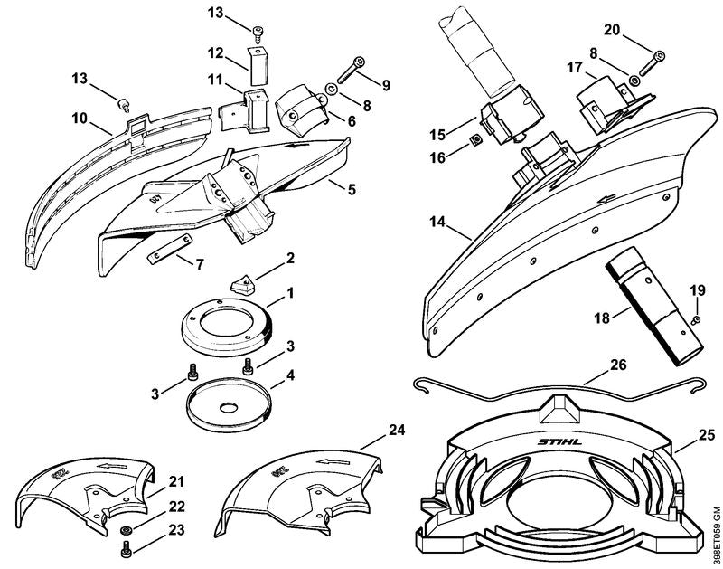 STIHL 41167134502 - Deflector