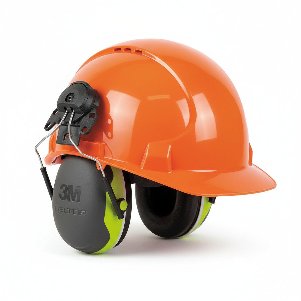 3M Peltor X4P3 Coquilles antibruit à fixation pour casque