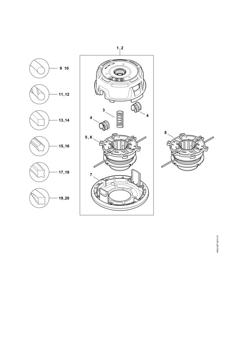 STIHL Partie inférieure AutoCut 27-2 (OEM 4002-713-9712)