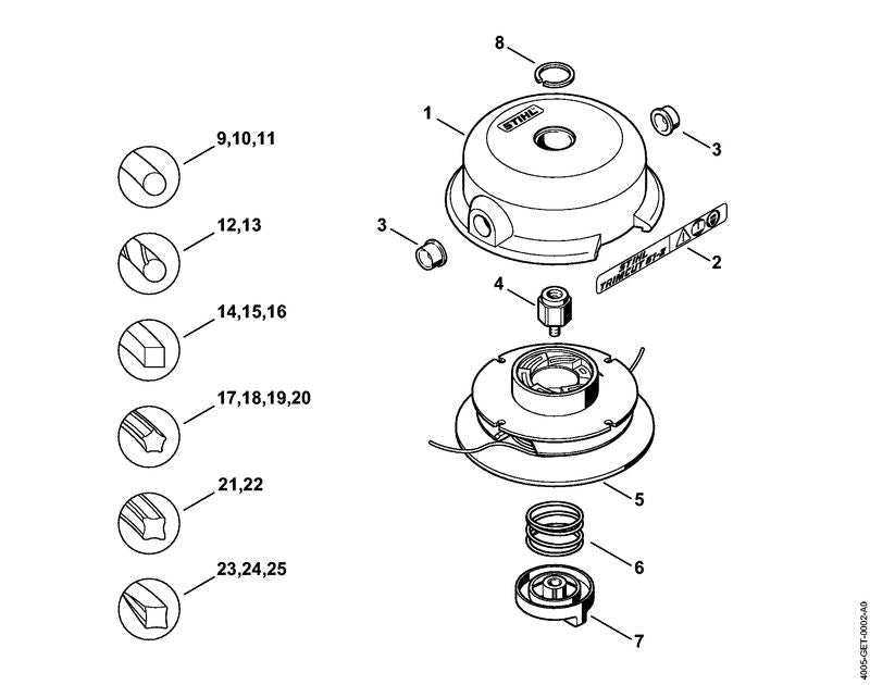 STIHL 00009973800 - Compression spring