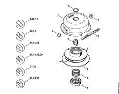STIHL 00009973800 - Compression spring