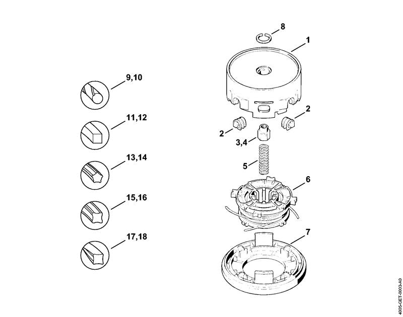 STIHL 40037133012 - Spool insert