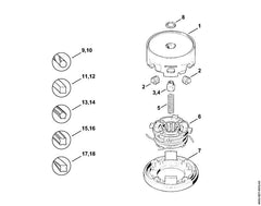 STIHL 40037133012 - Spool insert