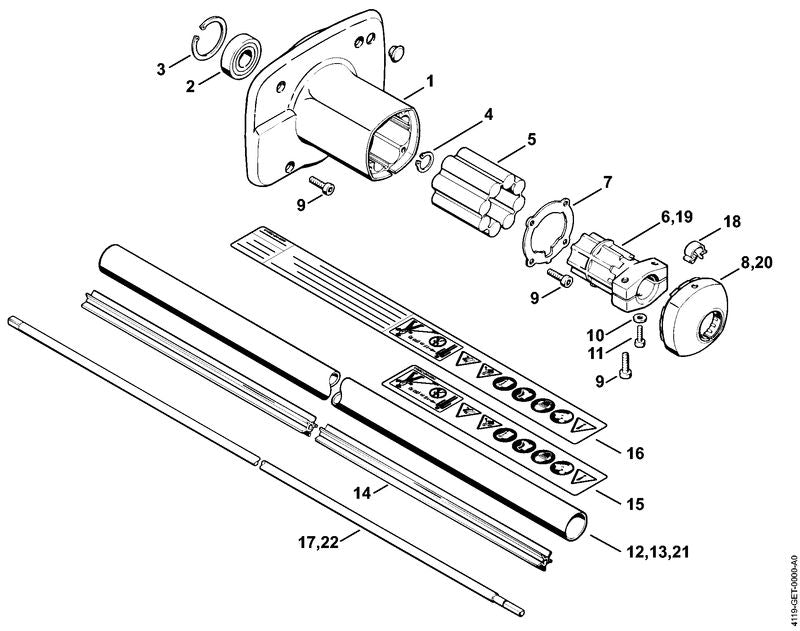 STIHL 00009677253 - Warning pictogram FS
