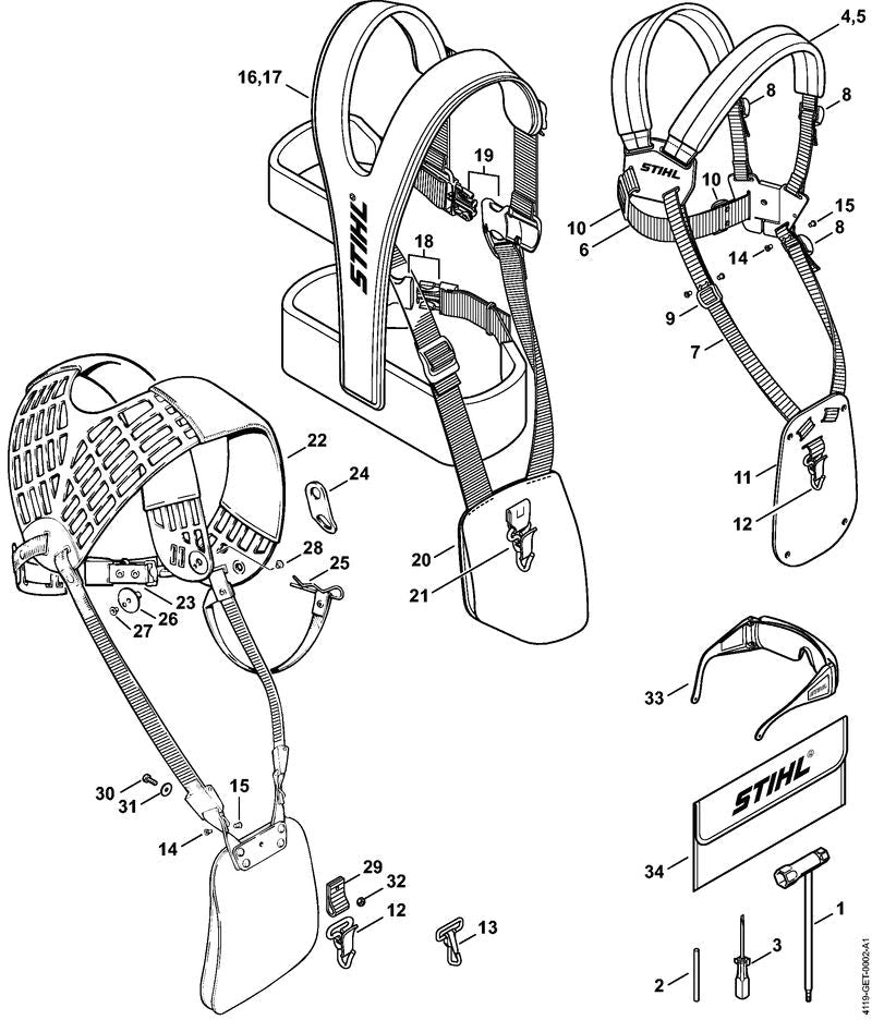 STIHL 41288903400 - Combination wrench