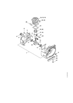STIHL 41190343003 - Piston ring Ø 40x1.5 mm