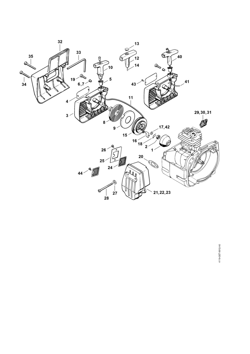 STIHL 41161900600 - Rewind spring