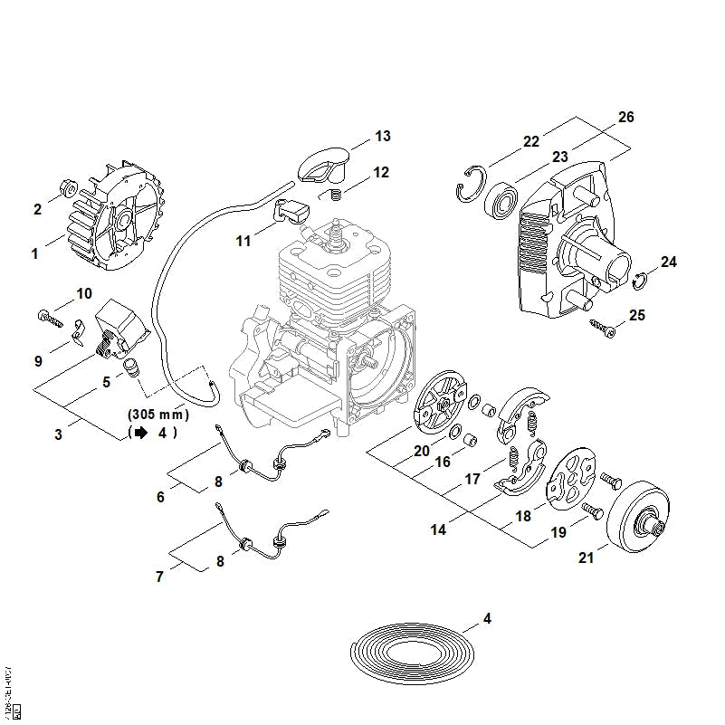 STIHL 41281602001 - Clutch