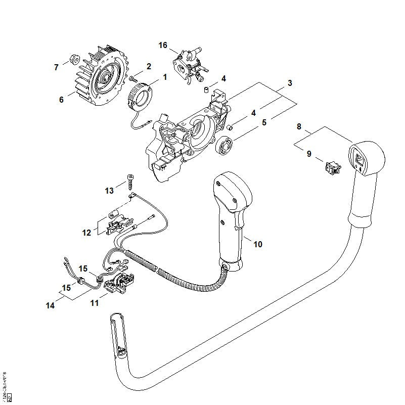 STIHL 41284300505 - Switch