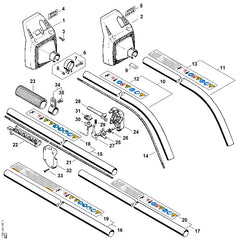 STIHL 41307917600 - Handlebar support