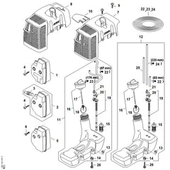 STIHL 41341400613 - Muffler