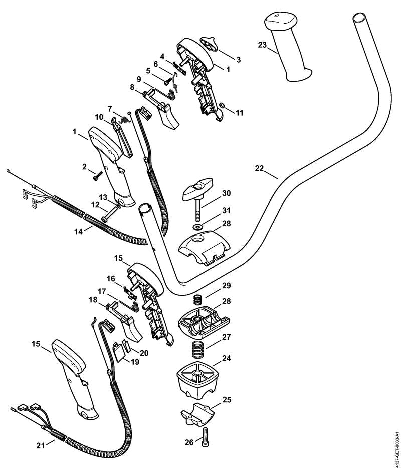 STIHL 41371801109 - Throttle cable