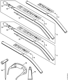 STIHL 41377103203 - Drive shaft