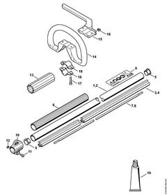 STIHL 41827107116 - Drive tube assembly Ø 25,4 mm