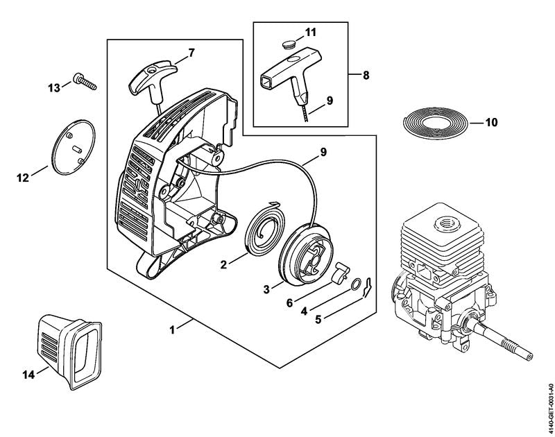 STIHL 00001903404 - Starter grip ElastoStart Ø 3 mm