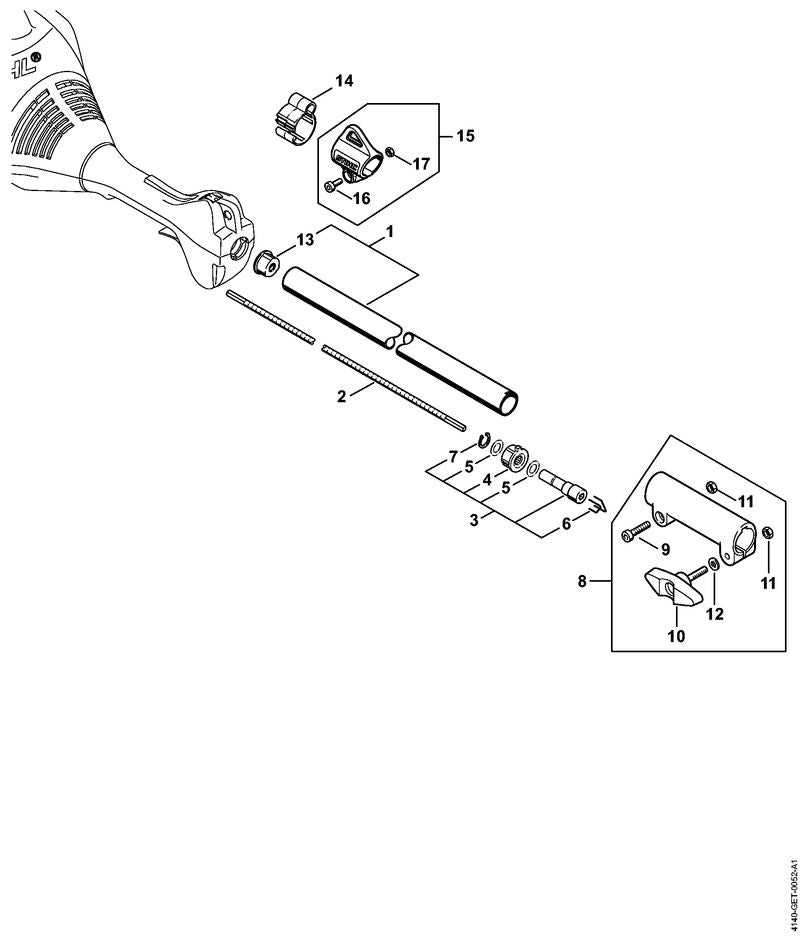 STIHL 41407907501 - Tommy screw