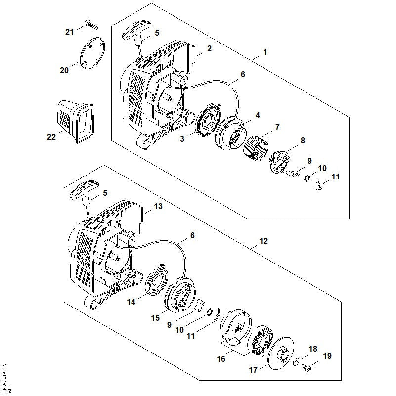 STIHL 41409671517 - Model plate FS 55 C