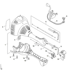 STIHL 41400203010 - Engine housing