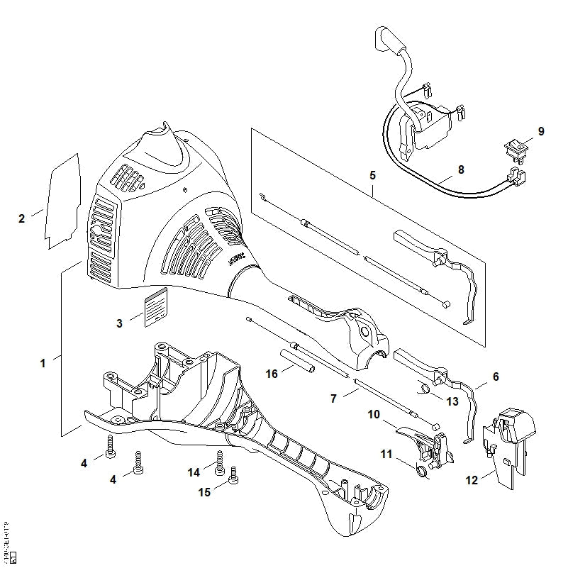 STIHL 00004300200 - Stop switch