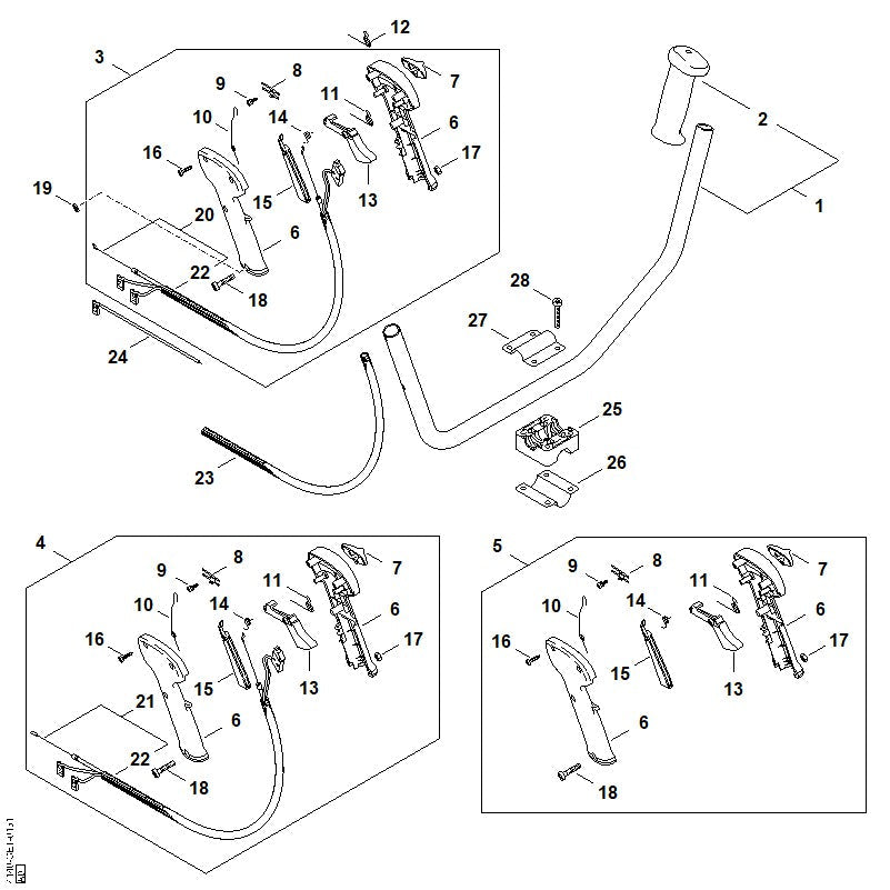 STIHL 41407901307 - Control handle