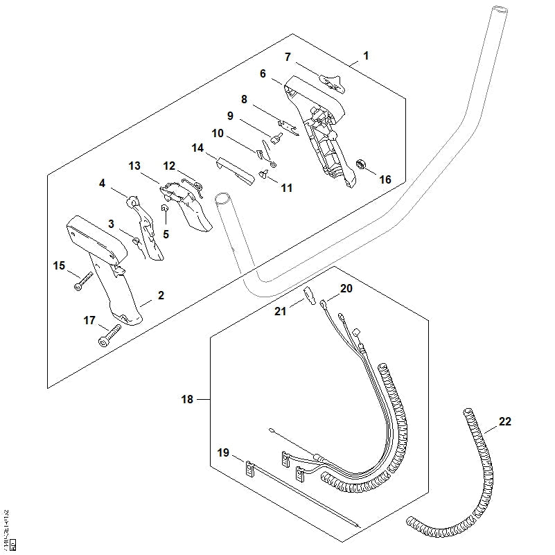 STIHL 41401801104 - Throttle cable