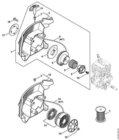 STIHL 41441900407 - Starter cover
