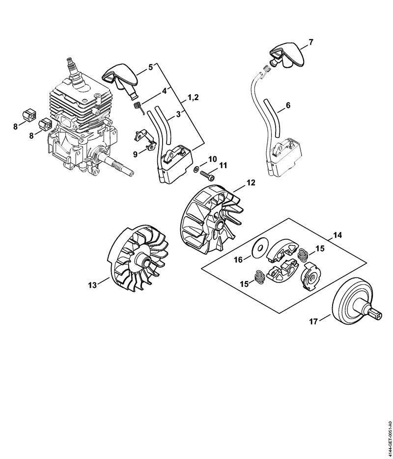 STIHL 41444001328 - Ignition module