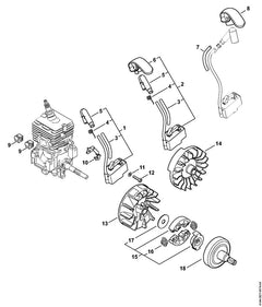 STIHL 41444001327 - Ignition module