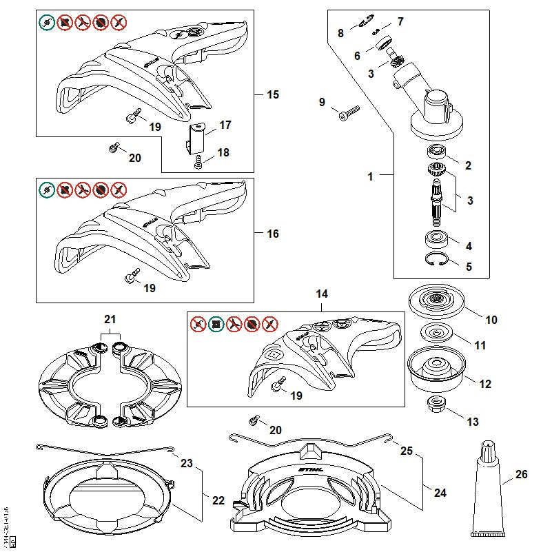 STIHL 41446400100 - Gearhead