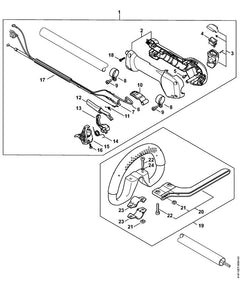 STIHL 41471801107 - Throttle cable