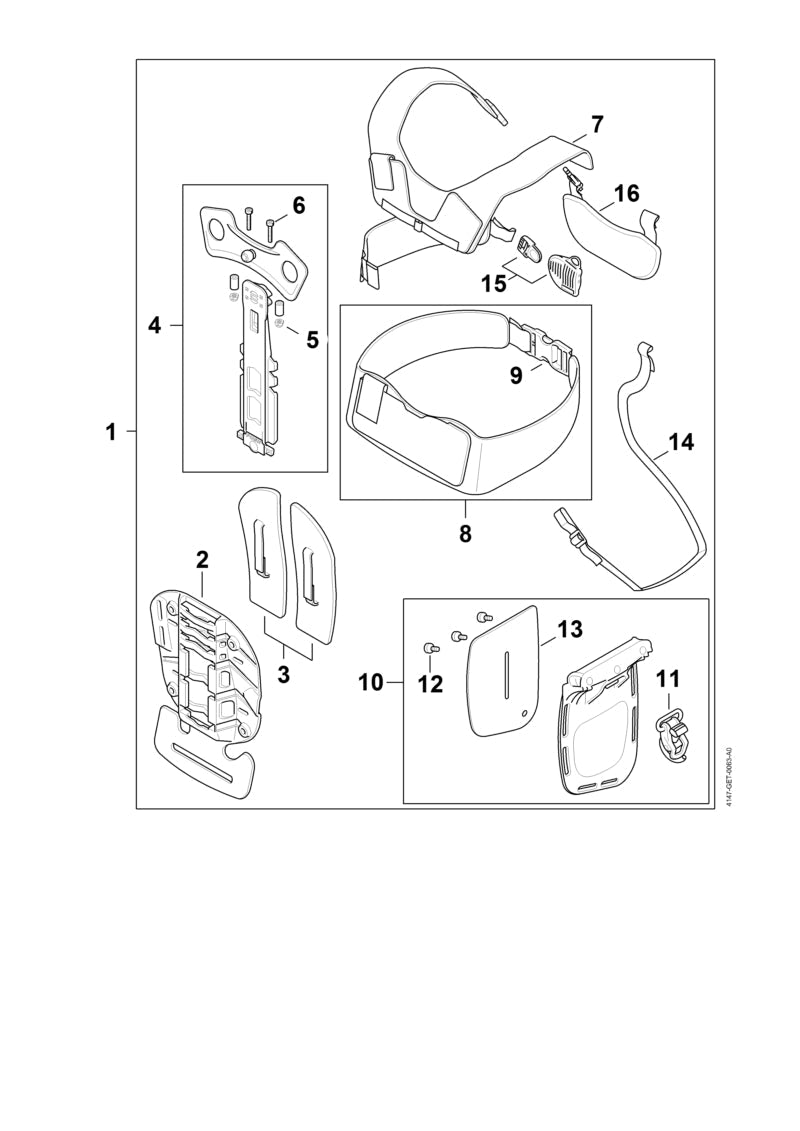 STIHL 00007402500 - Hip pad