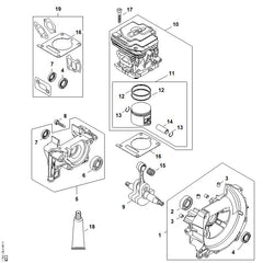 STIHL 41470302012 - Piston Ø 44 mm