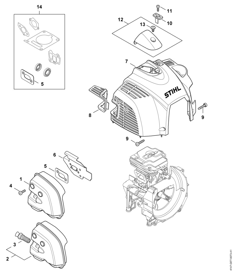 STIHL 41470801613 - Shroud