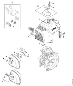STIHL 41470801613 - Shroud