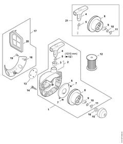 STIHL 41479671535 - Model plate FS 261
