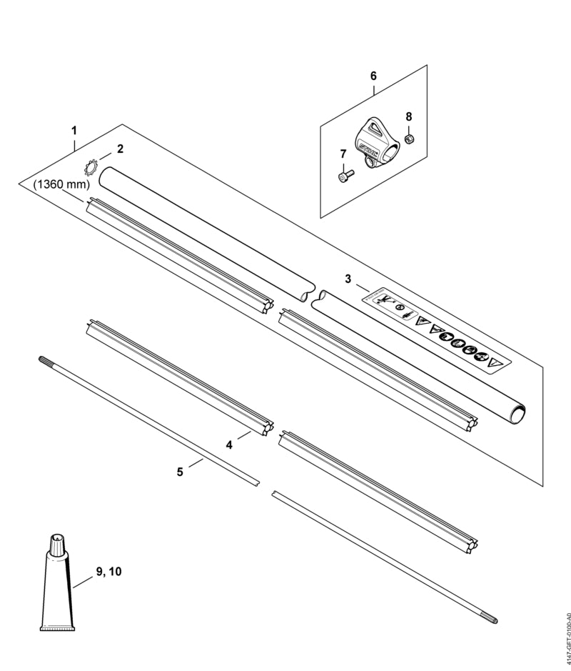 STIHL 41477113200 - Drive shaft