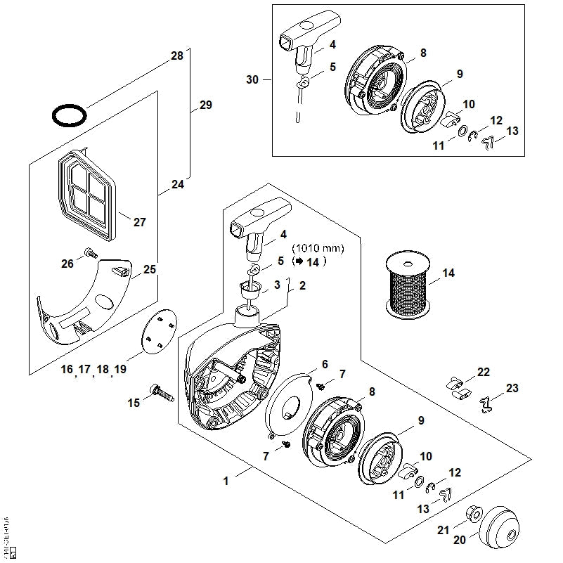 STIHL 41470071001 - Cover plate kit