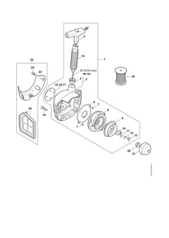 STIHL 41471900407 - Starter cover