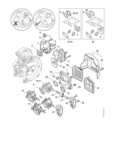STIHL 41471202300 - Spacer flange