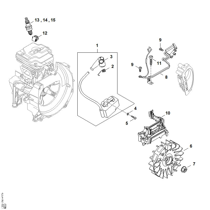 STIHL 41474001310 - Ignition module